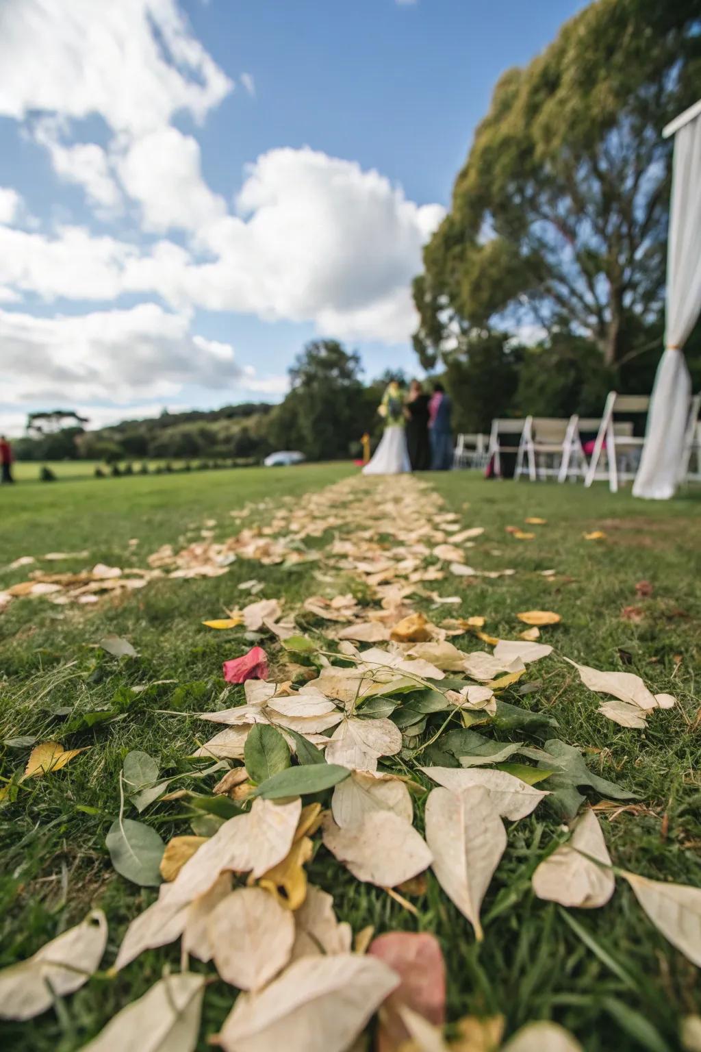 Eco-friendly confetti adds a festive touch without the mess