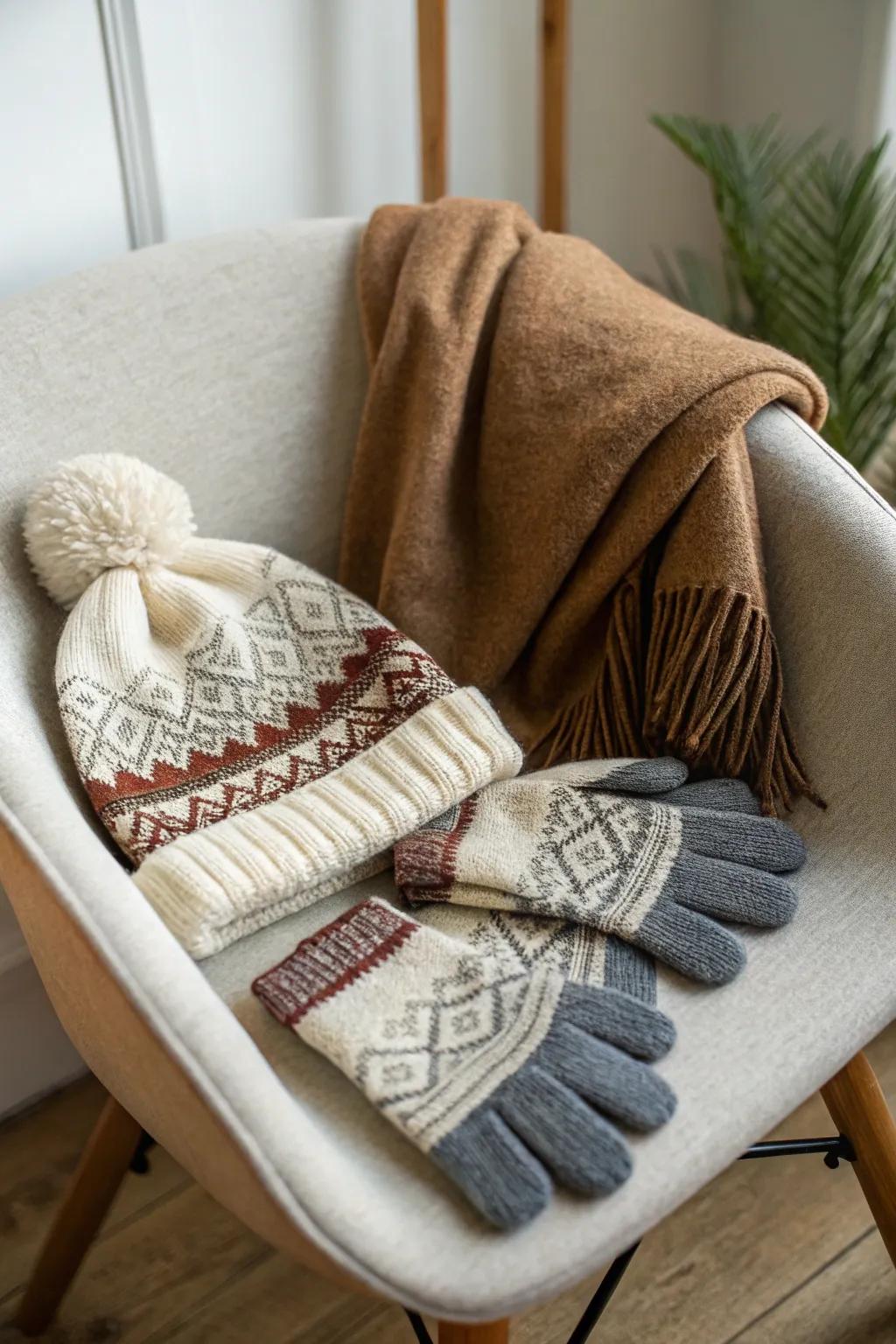 Warm gear to stay cozy during winter.