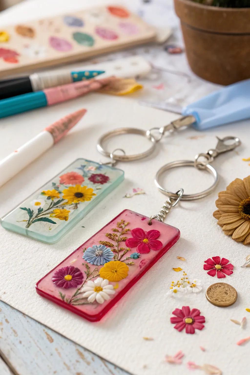 DIY resin keychains: unleash your creativity with one-of-a-kind designs.