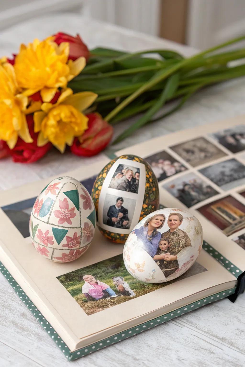 Photo eggs offer a personalized and sentimental touch to Easter.