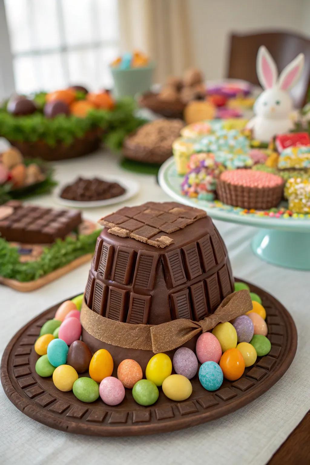 Indulge in a chocolate delight hat for Easter.