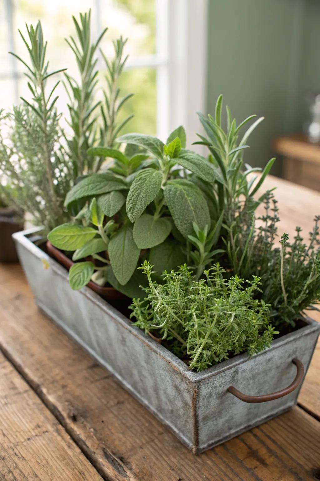 Culinary delight planters offer beauty and fresh flavor for your kitchen.