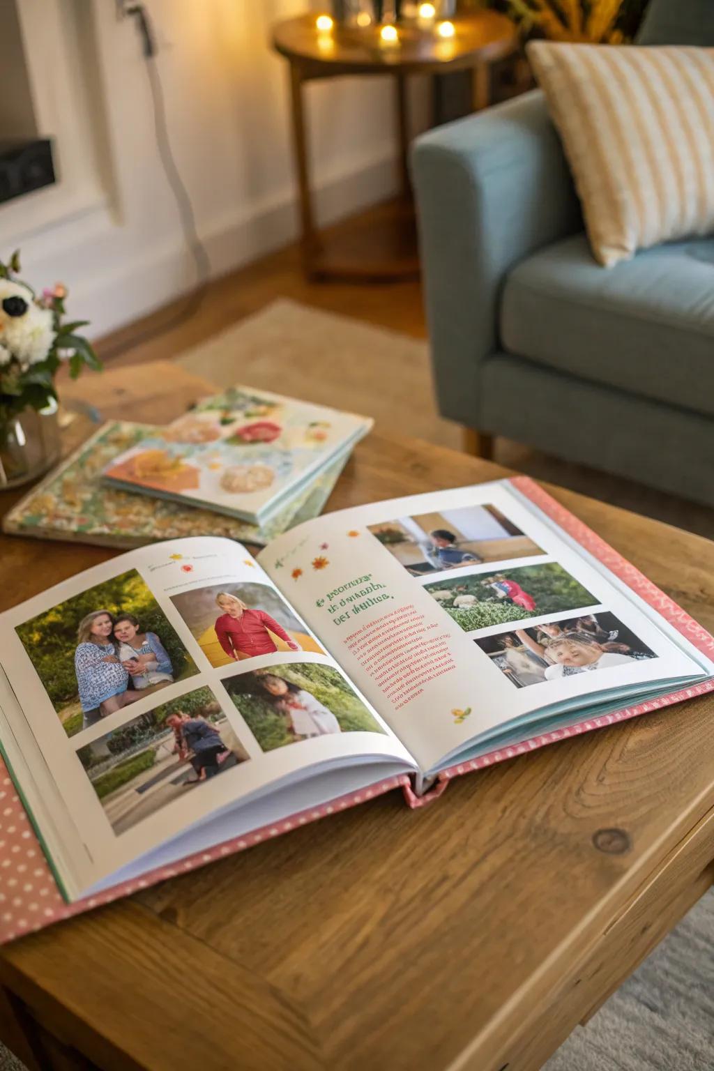 A bespoke family book preserves and shares cherished memories.