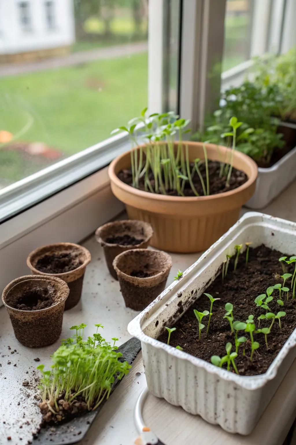 Mini gardening kits for little botanists