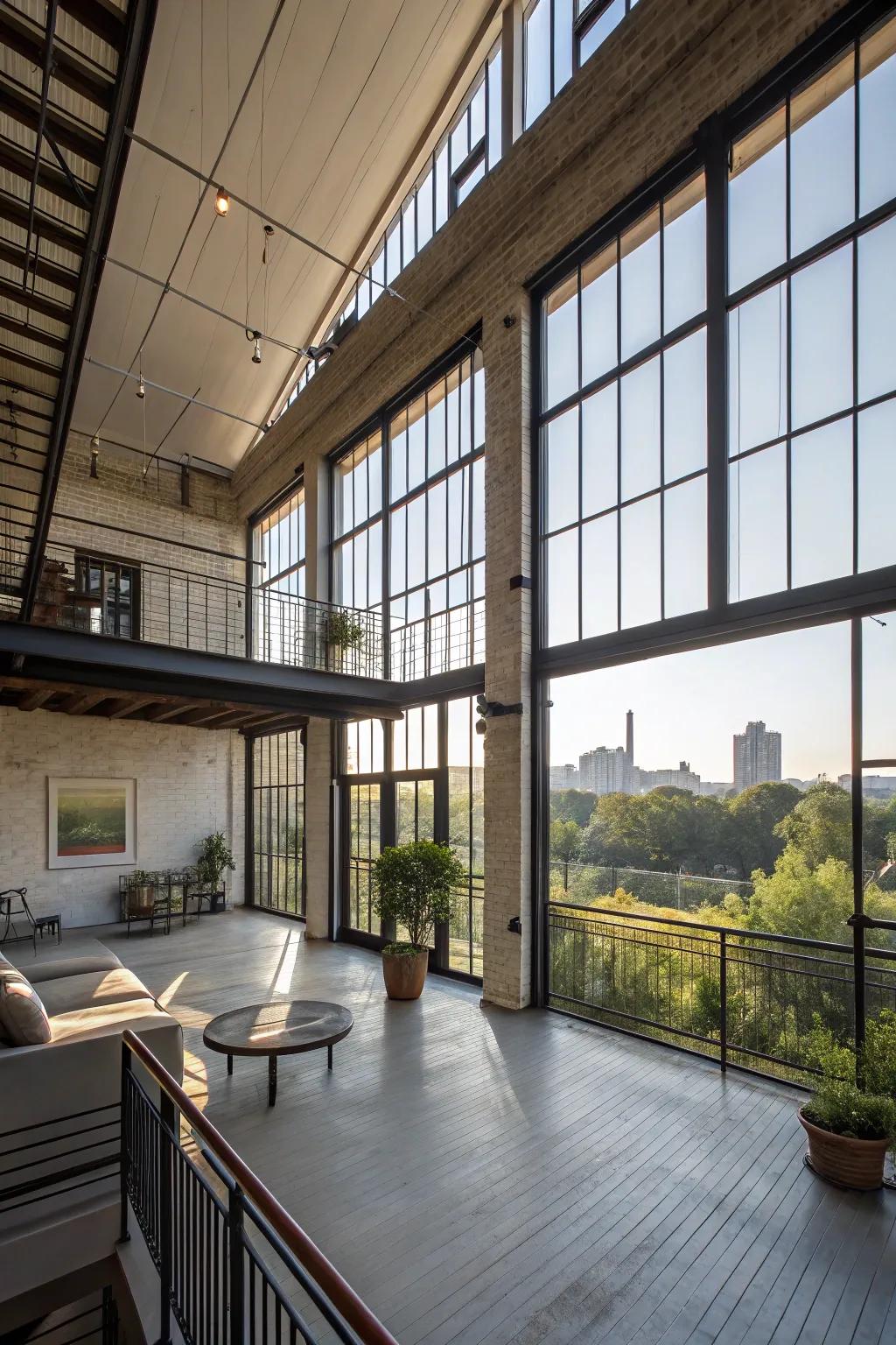 Enhance your loft with a seamless indoor-outdoor flow.