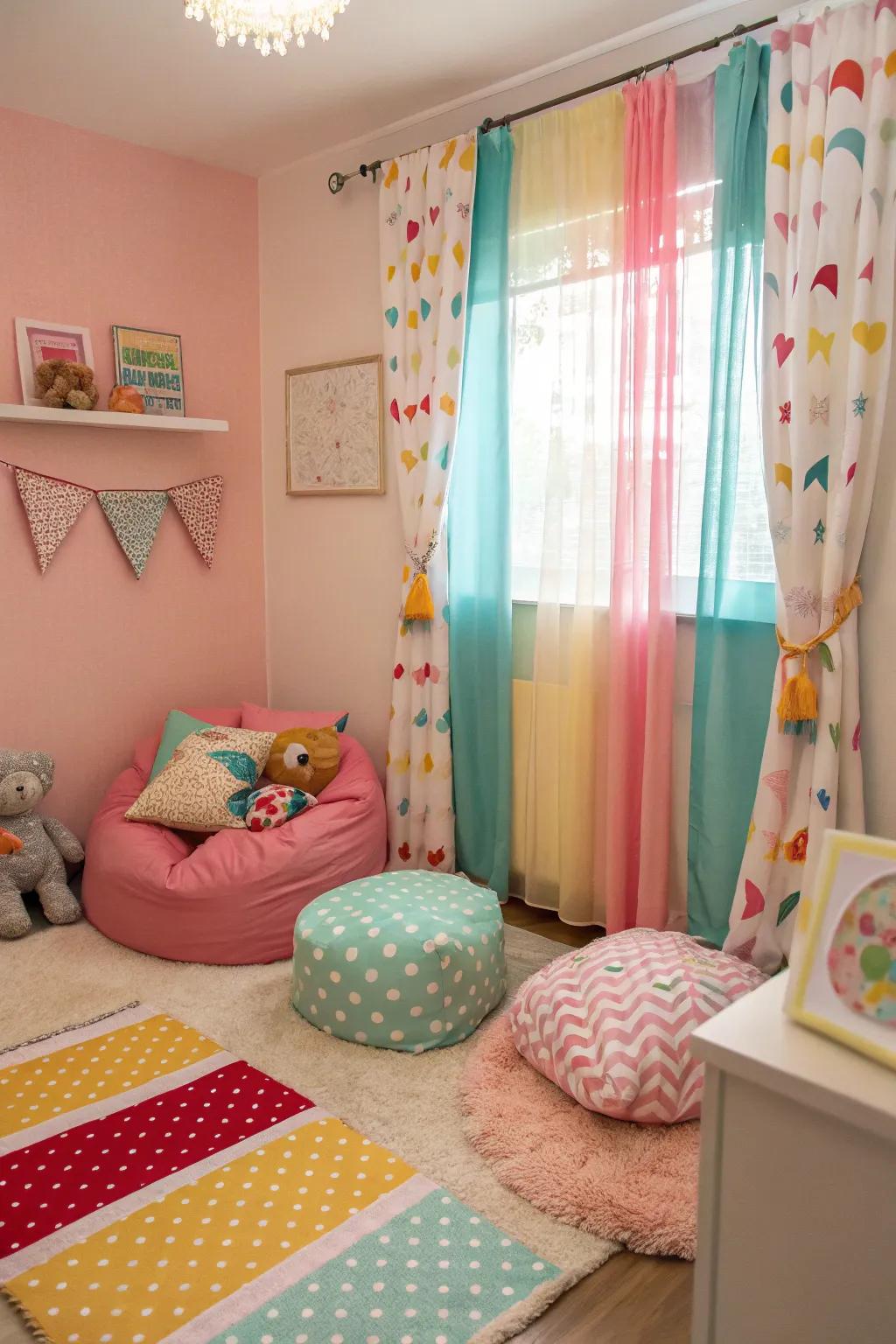 Color accents add personality and vibrancy to the nursery.