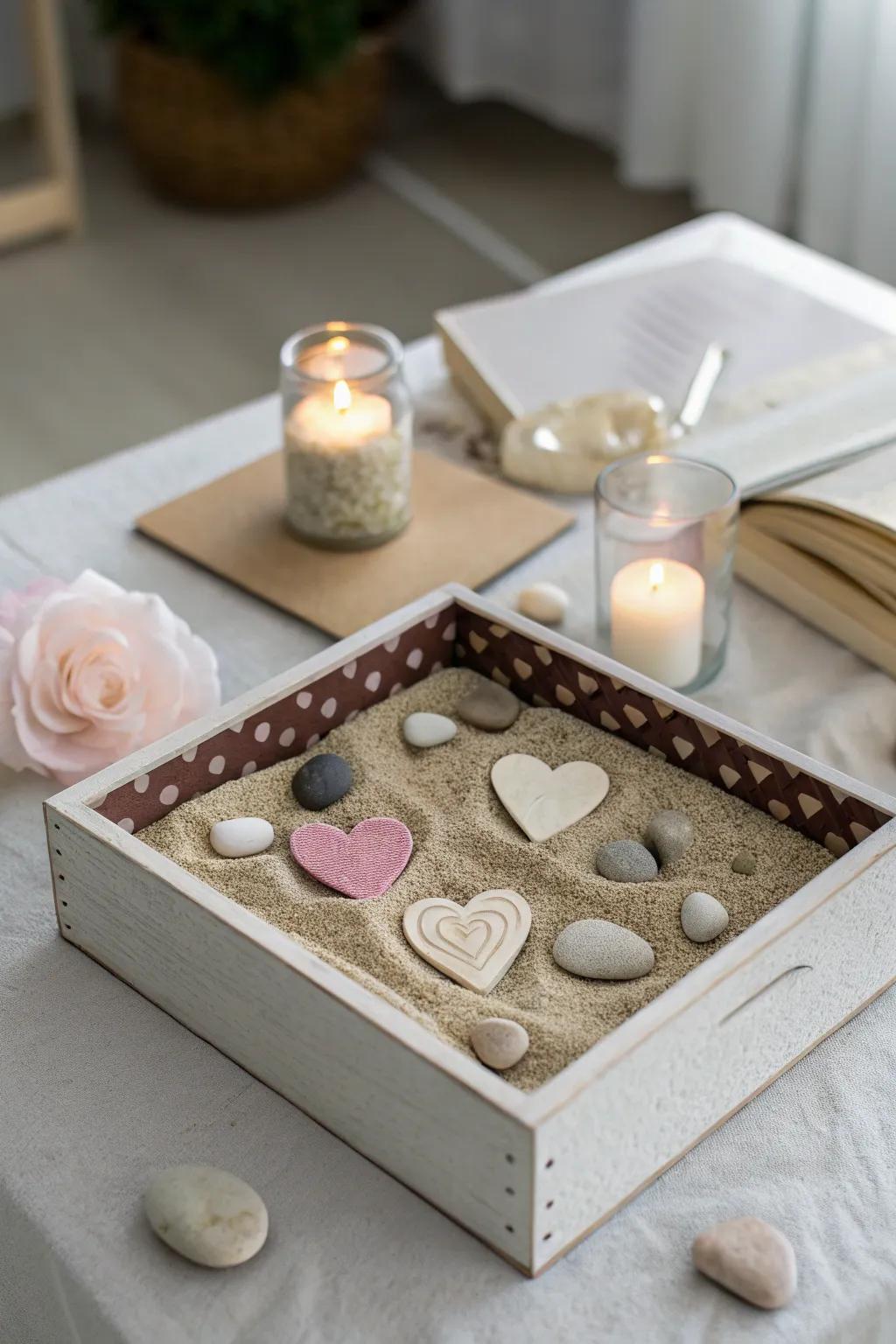 Create a sense of peace with a zen garden box that soothes the soul.