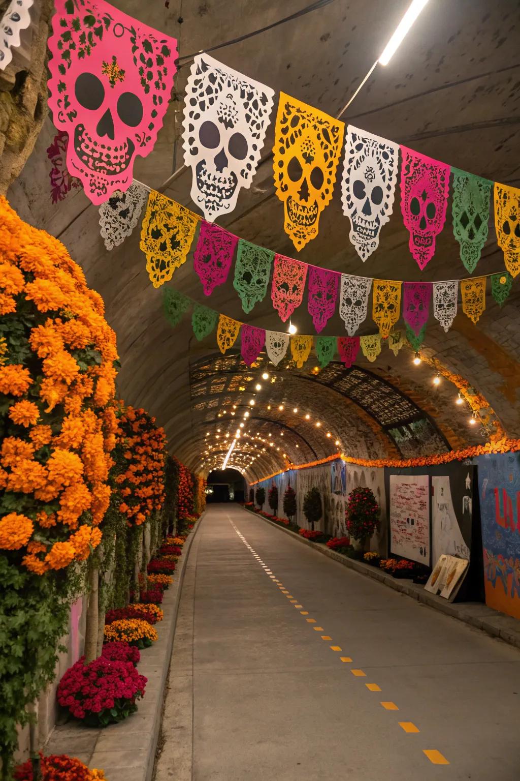 A Day of the Dead celebration theme adds a cultural and festive twist to Halloween.