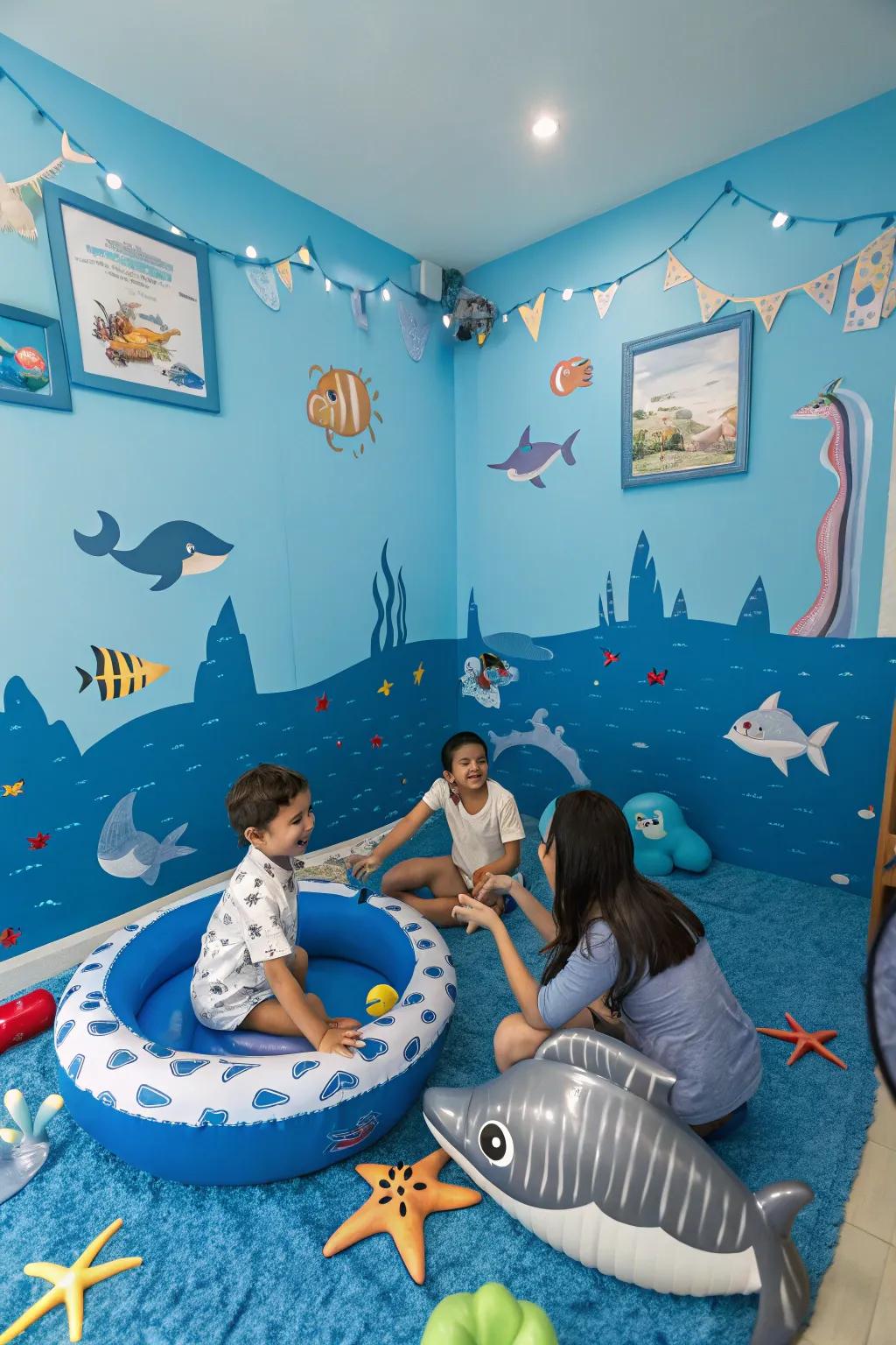 An enchanting under the sea adventure at a birthday party.