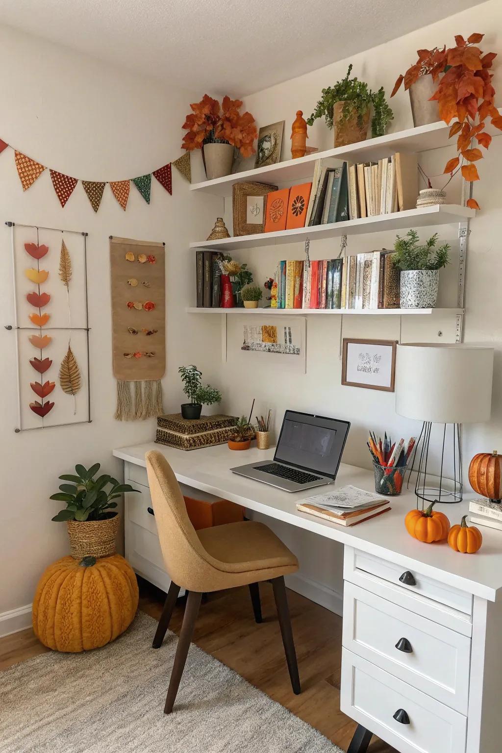 Refresh your office with seasonal decor touches.