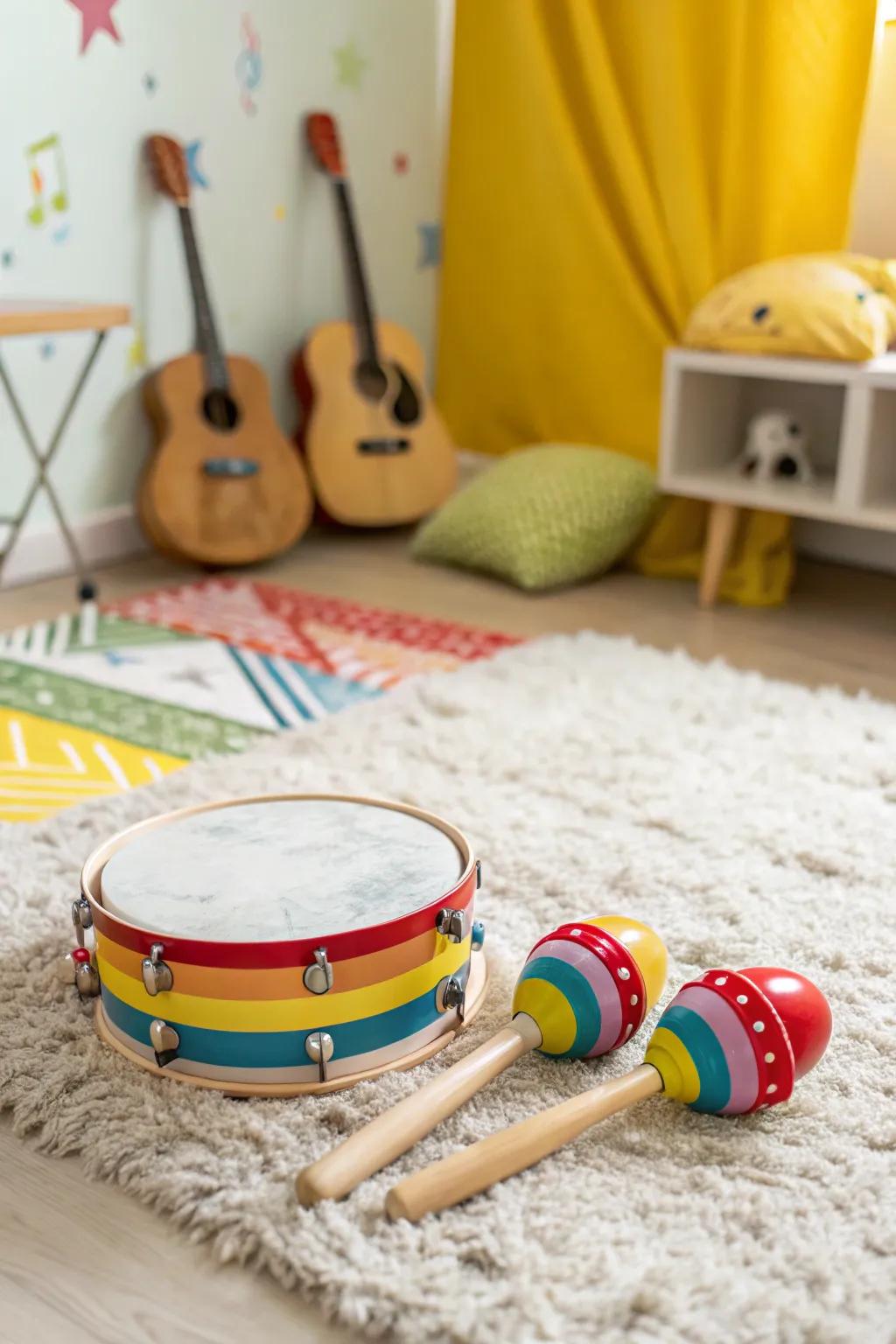 Inspire creativity with a musical instrument set, perfect for little hands.