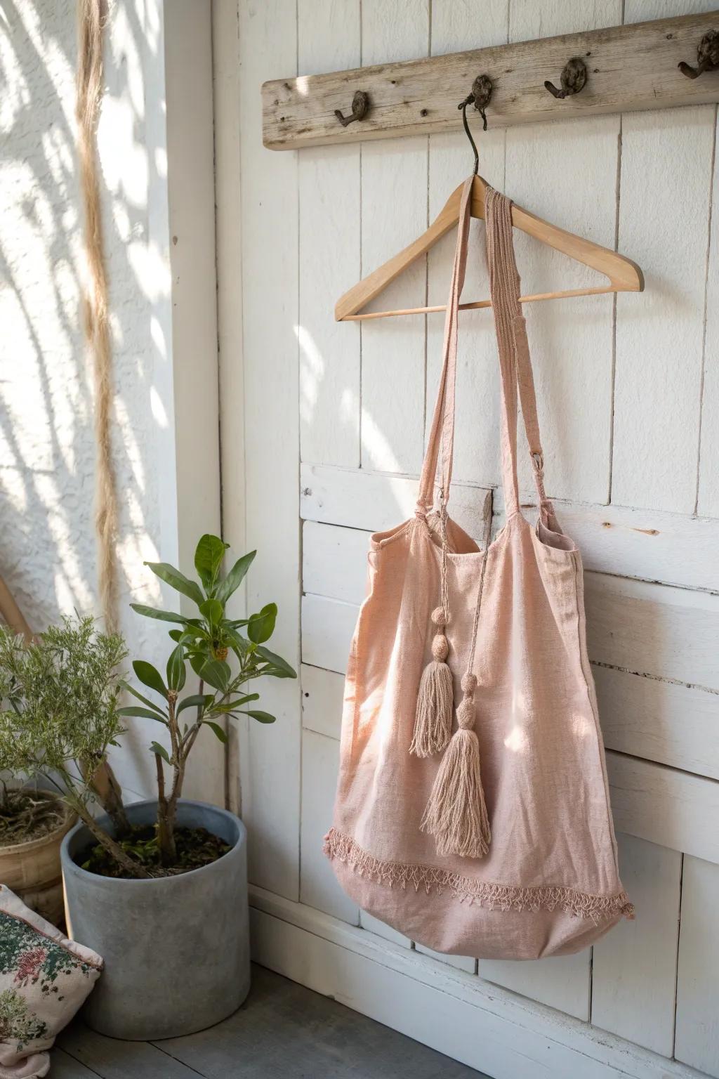 Transform your old t-shirts into chic tote bags—perfect for a sunny beach day with a personal touch! 🌿👜 #DIYFashion #SummerCrafts