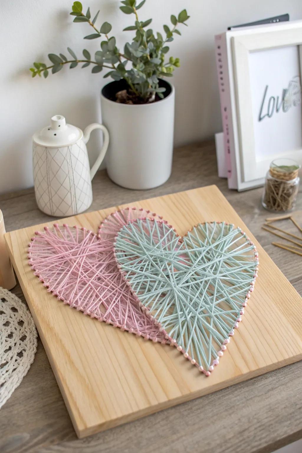 Craft your heart out with stunning DIY string art – where creativity meets minimal elegance.