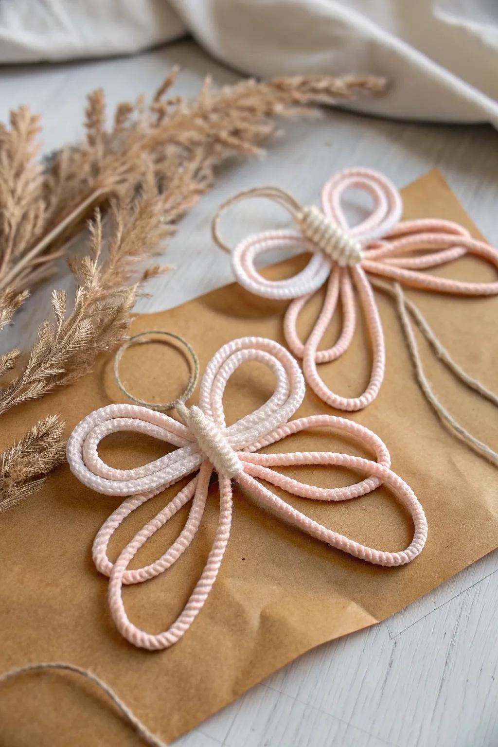 Whimsy in Craft: Capture the beauty of creativity with these charming pipe cleaner bee wings.