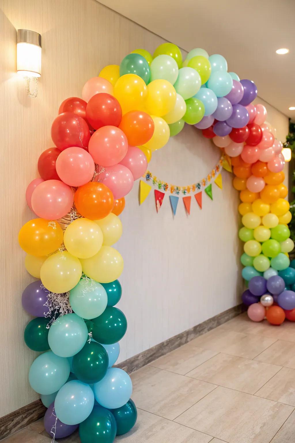 Vibrant balloons that elevate the party decor with a festive touch.