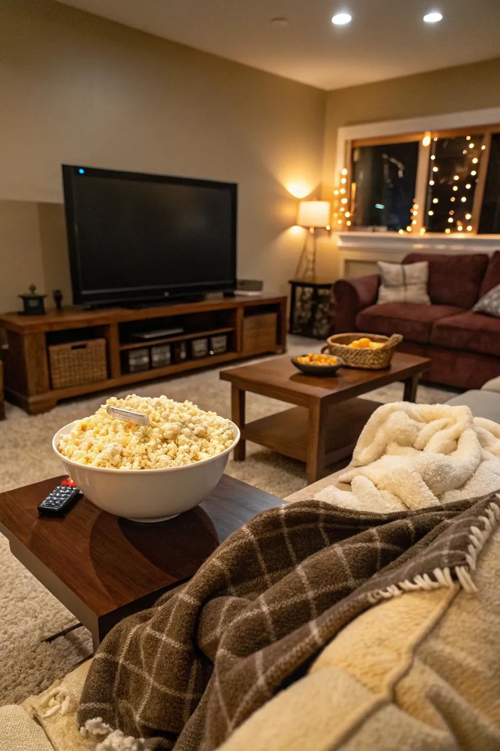 A personalized movie night is a simple yet thoughtful birthday celebration.