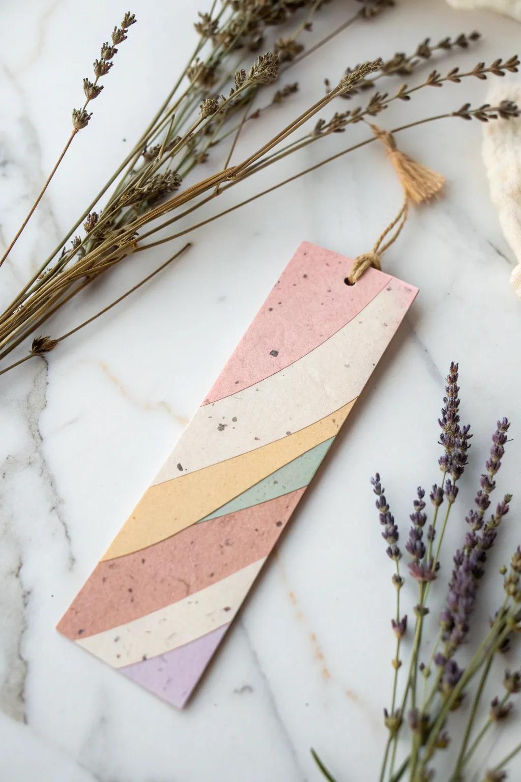 Transform your scrap paper into charming bookmarks that bring a touch of nature and artistry to your reading time.