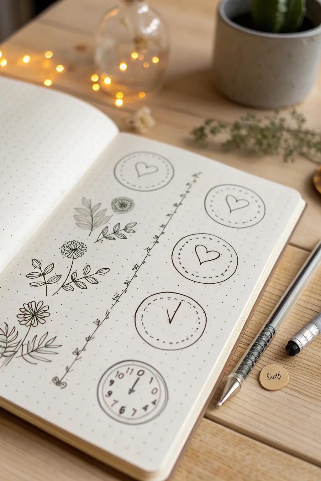 Track your special moments with elegance and simplicity. Discover the art of milestone countdown circles in your bullet journal.