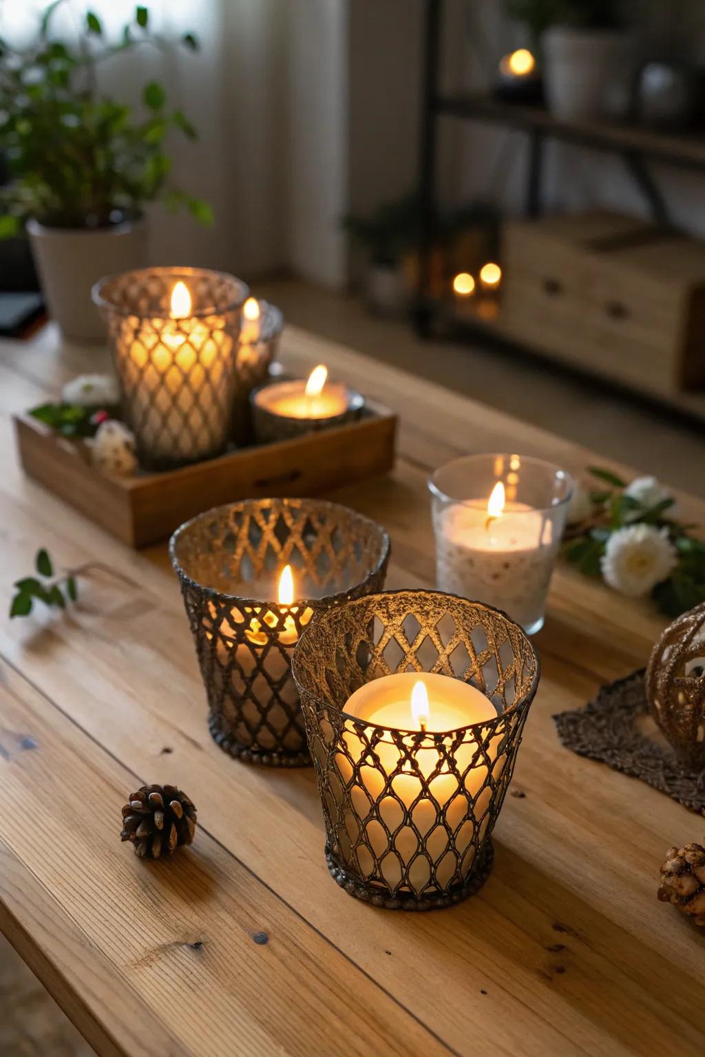 Candles that illuminate memories and spirits.