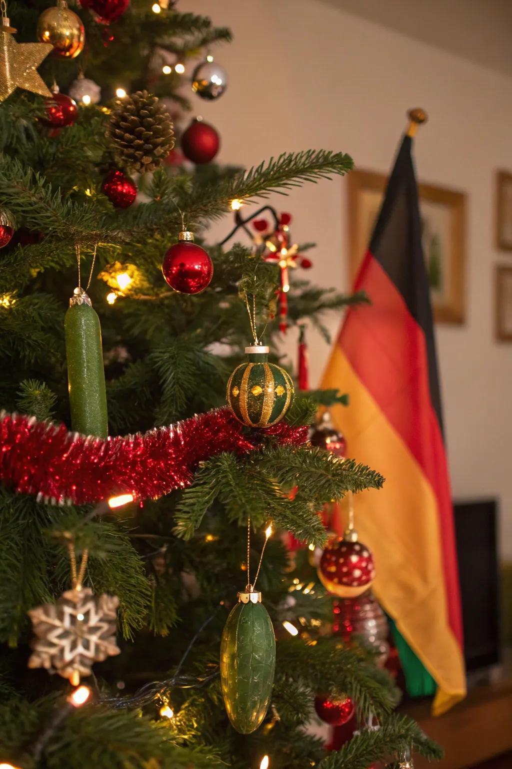 The Christmas Pickle adds a playful element to German holiday traditions.