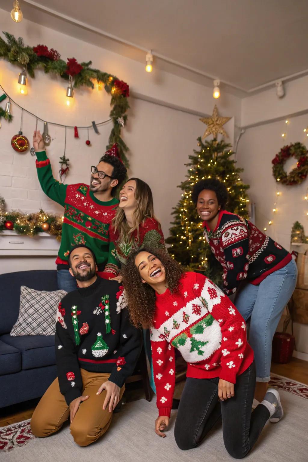 Show off your quirky holiday style with an Ugly Sweater Contest.