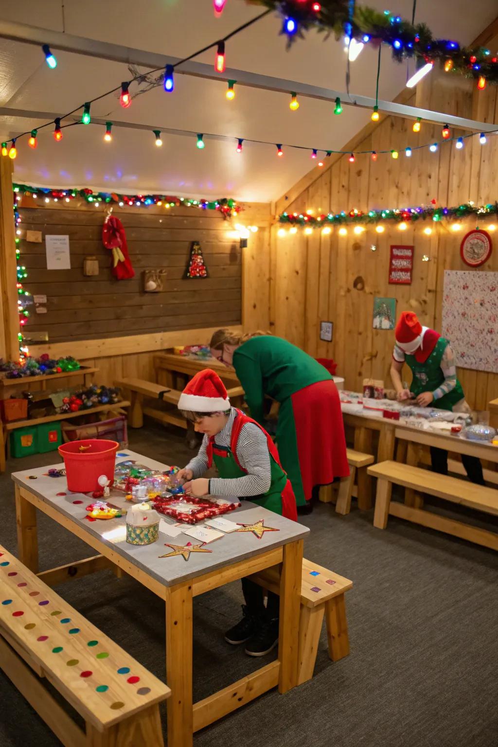 Experience the joy of Santa's Workshop at your birthday party.