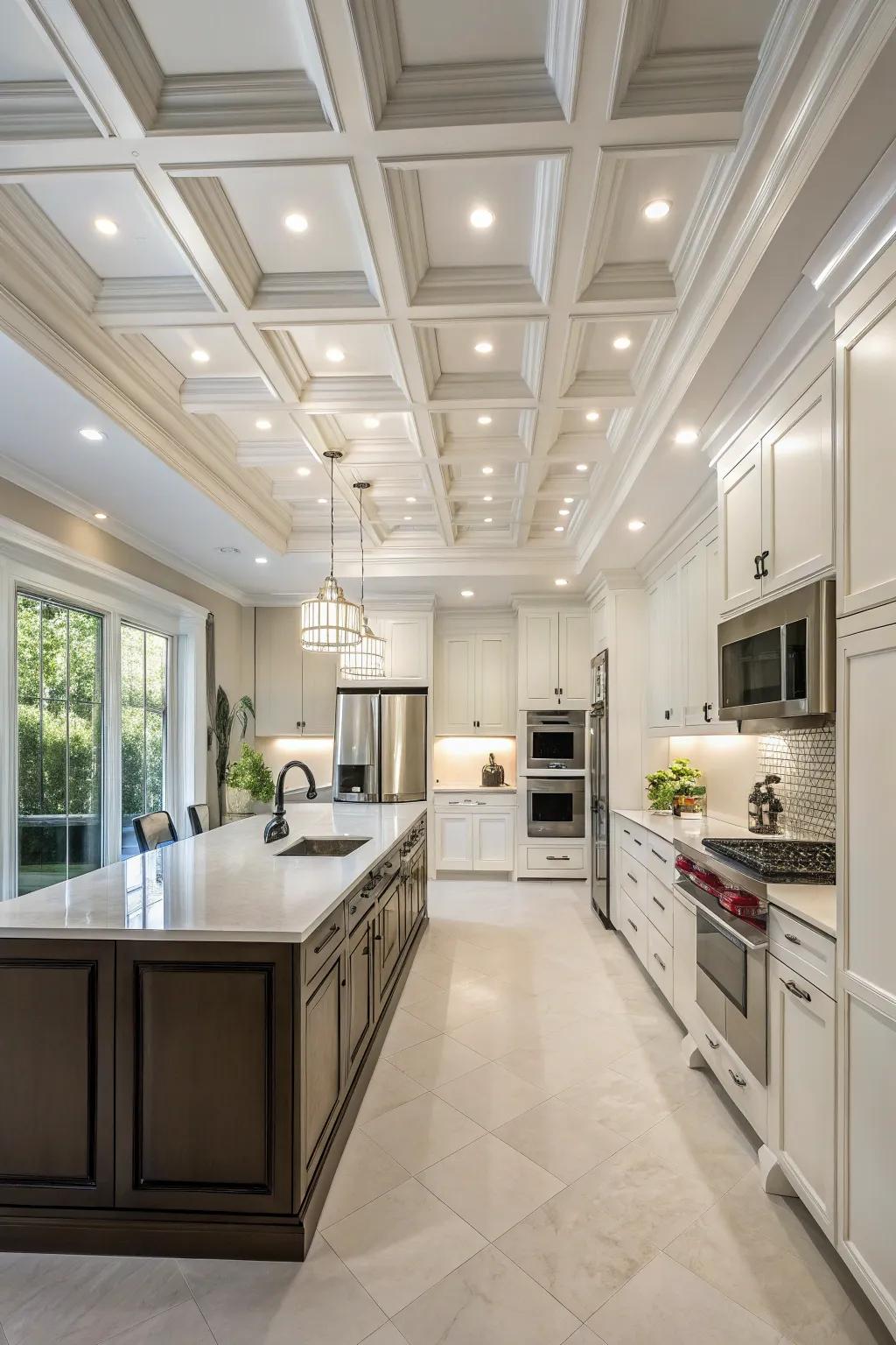 Recessed lighting adds functionality and charm.