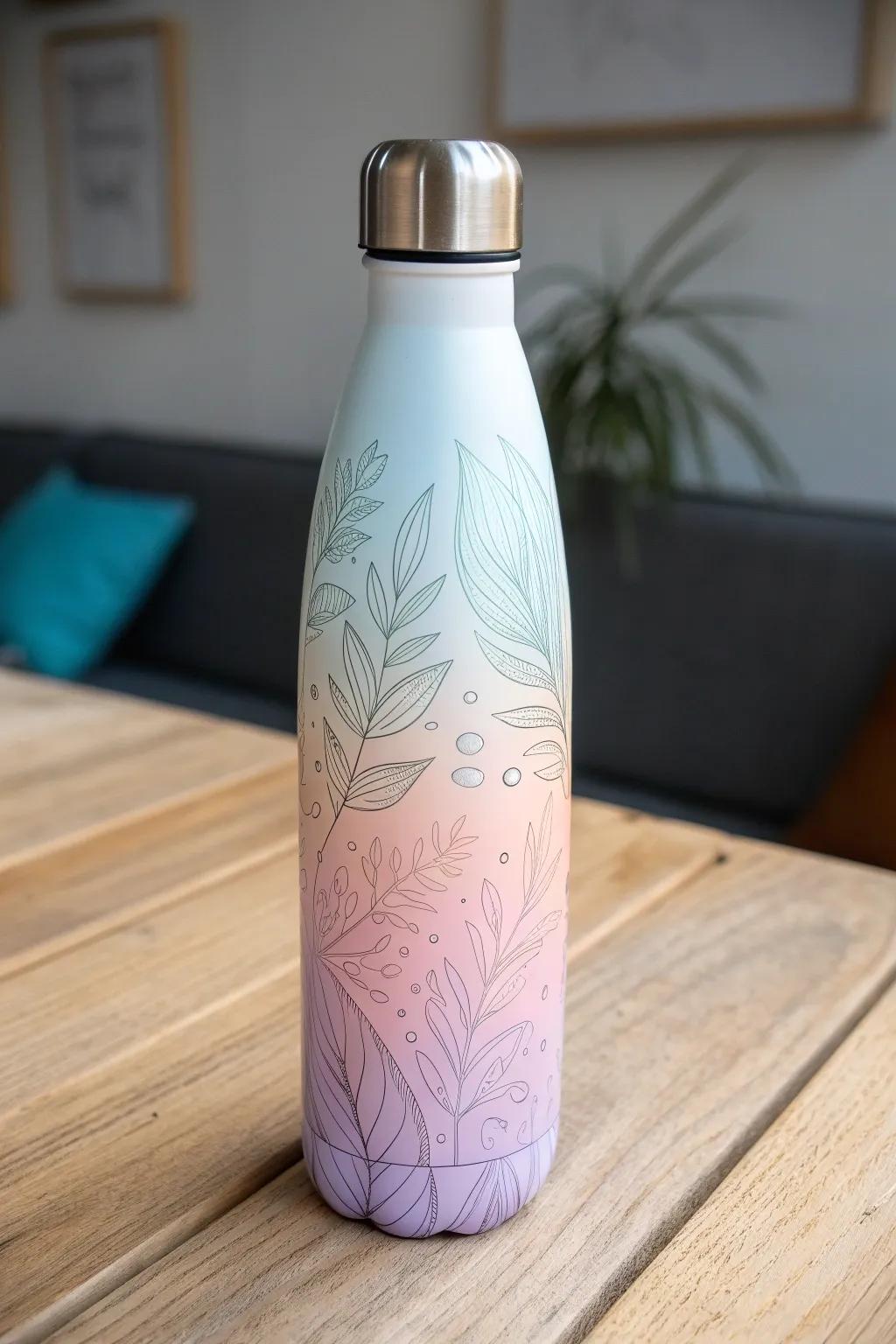 Elevate your hydration game with personalized color changing vinyl wraps!