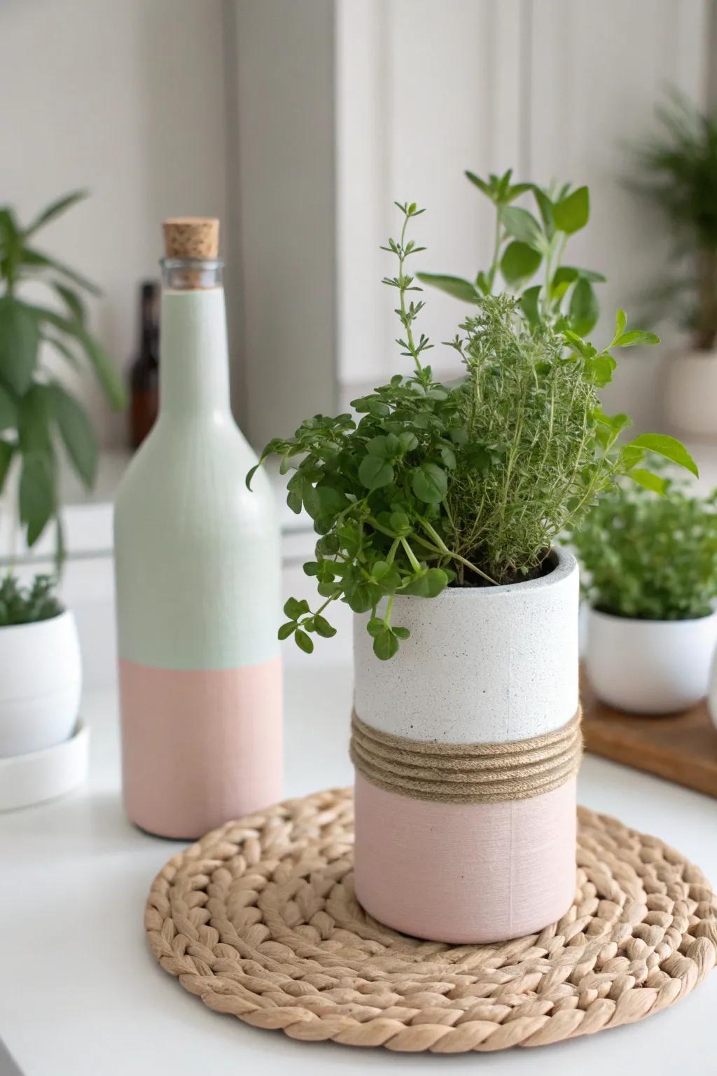 Transform plastic into beauty with handmade bottle planters—where sustainability meets style.