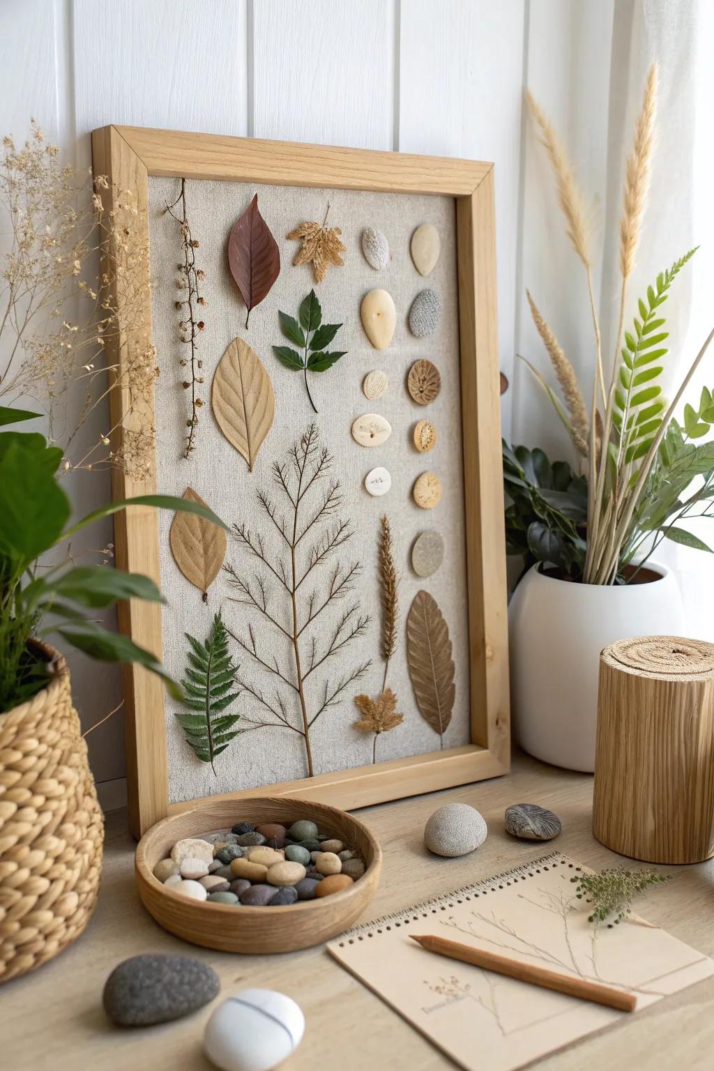 Embrace the serenity of nature with this minimalist collage—where land meets sea in perfect harmony.