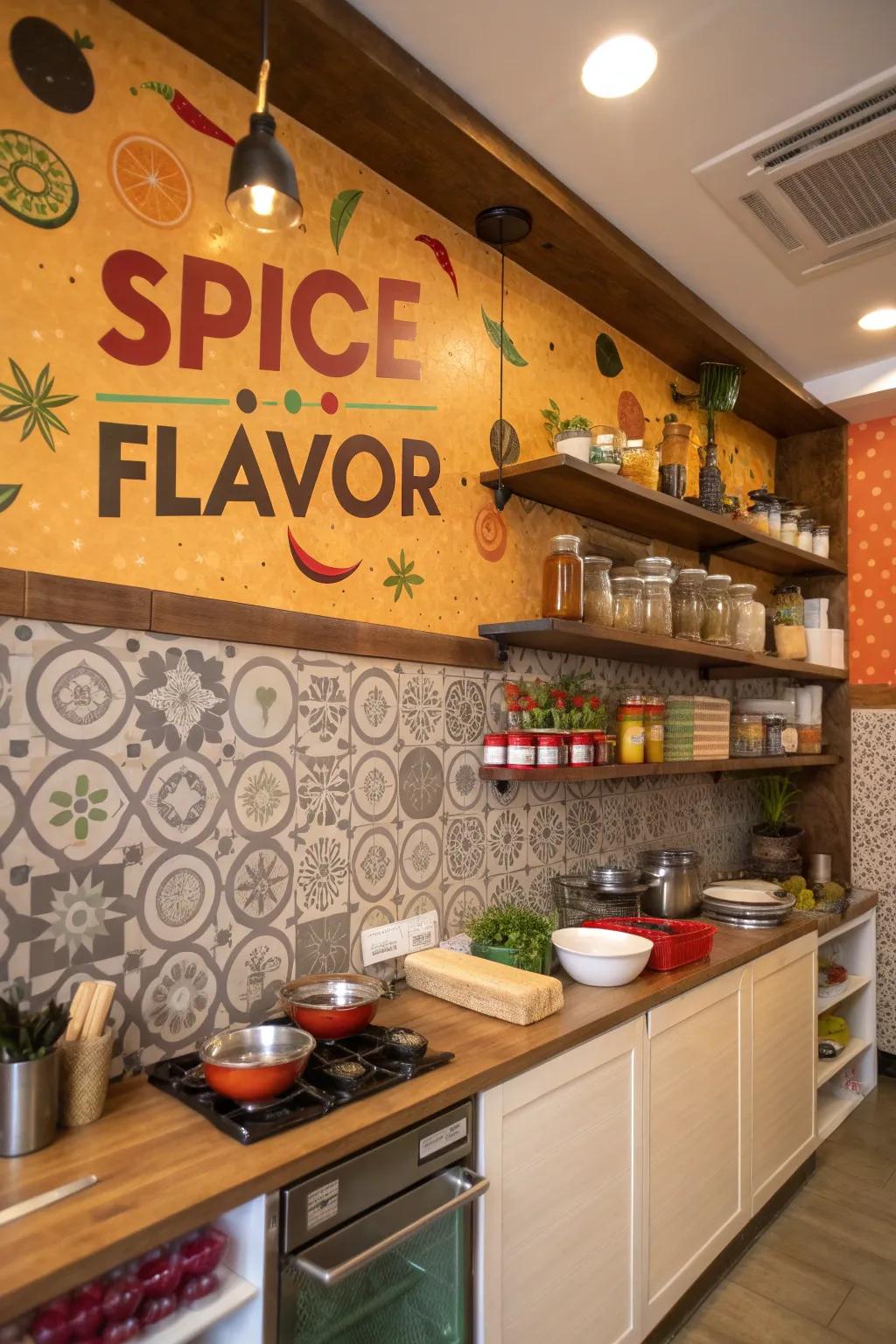 Spice up your kitchen decor with a culinary word cloud.