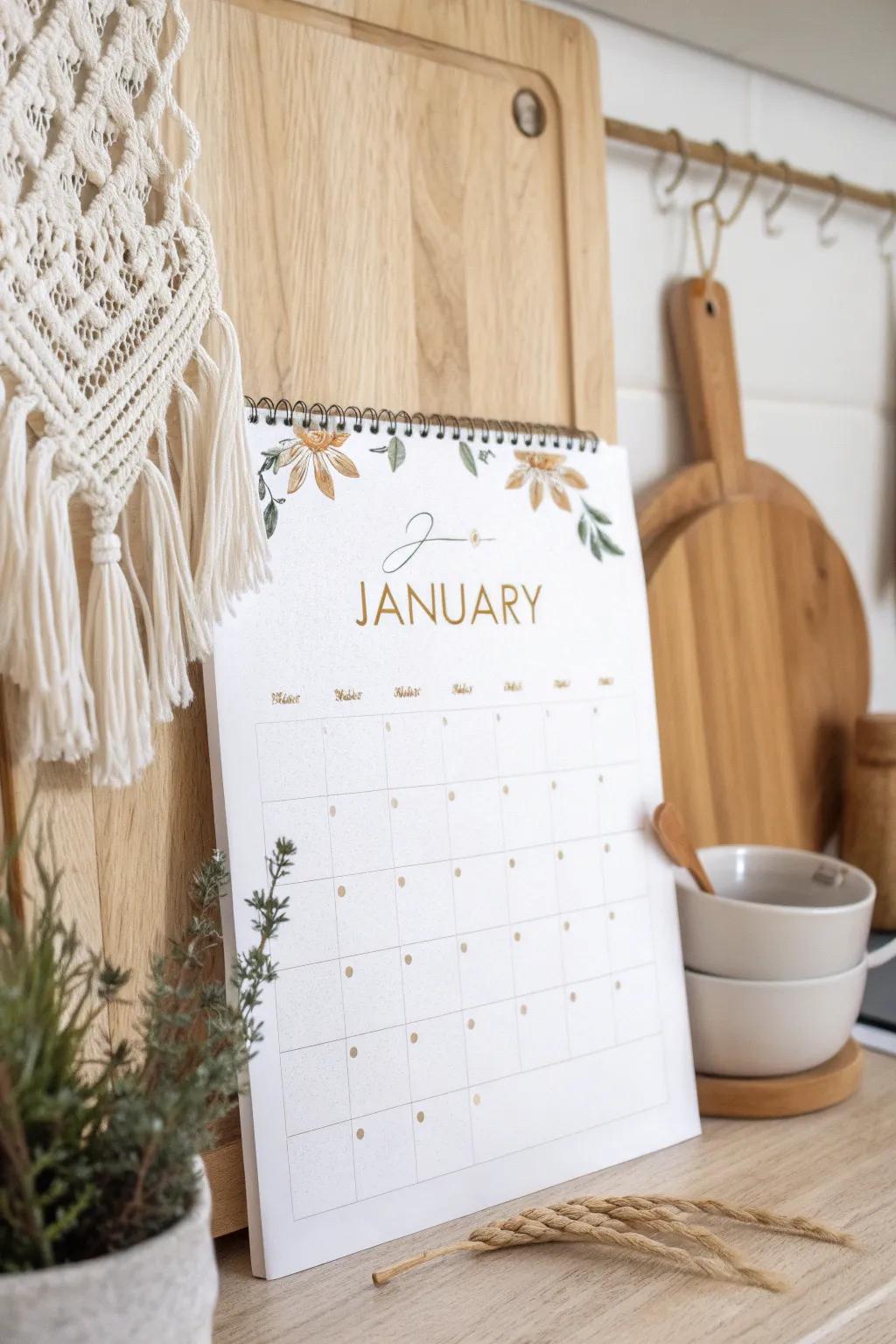 Transform your kitchen with a touch of tradition and elegance—introduce a Family Recipe Calendar that blends simplicity with heartfelt memories.
