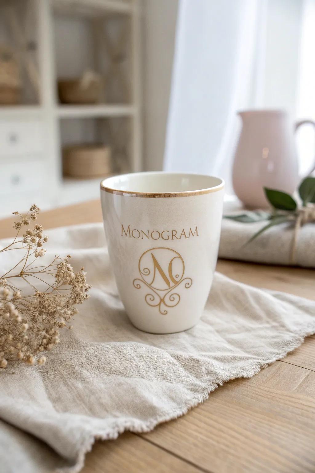 Elevate your sipping experience with personalized elegance. Discover the charm of monogrammed cups that blend sophistication with a touch of personal flair.