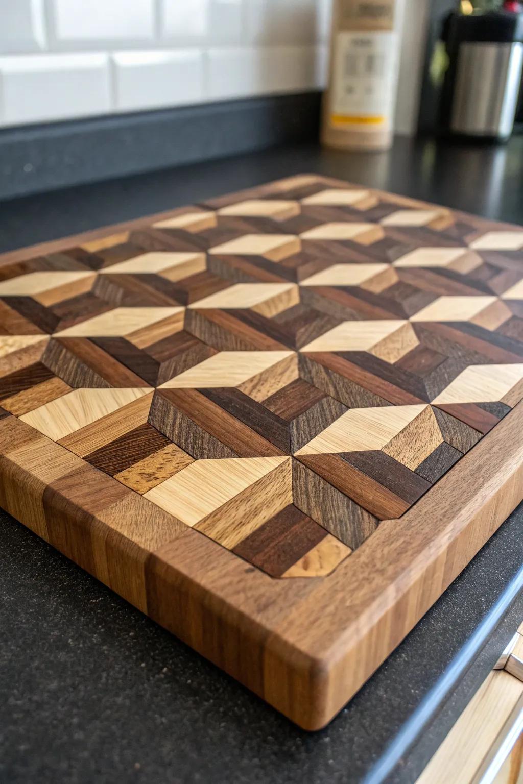 Craftsmanship Elevated: A Cutting Board with 3D Flair