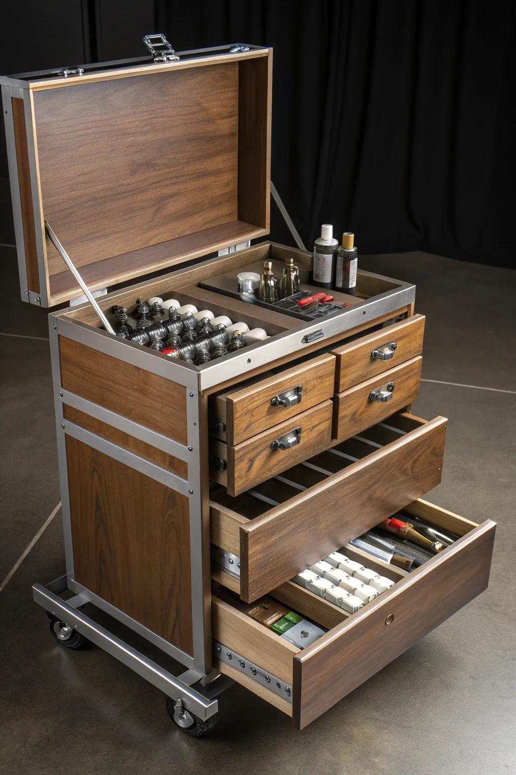 Craft your perfect detailing setup with customizable compartments.