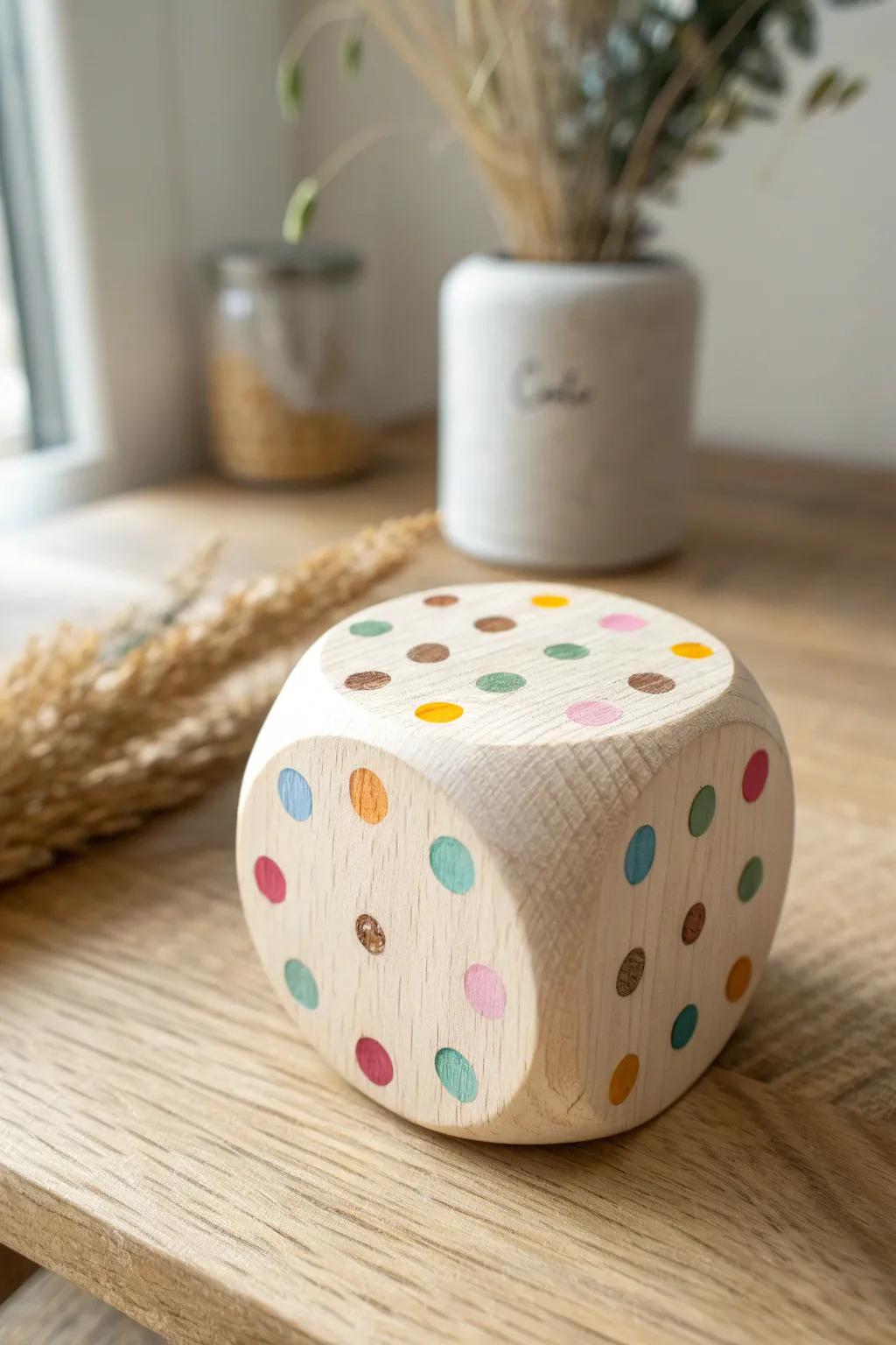Add a playful pop of color to your space with these handcrafted, vibrant dice designs.