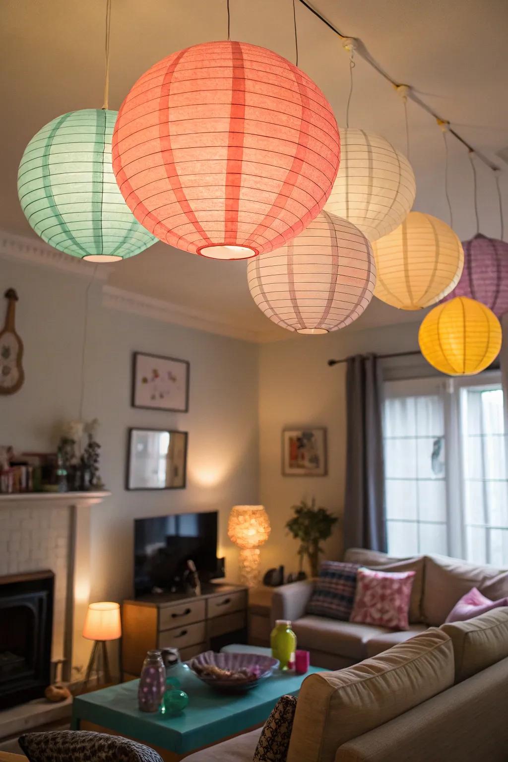 Illuminate your home with handcrafted paper lanterns this Diwali.