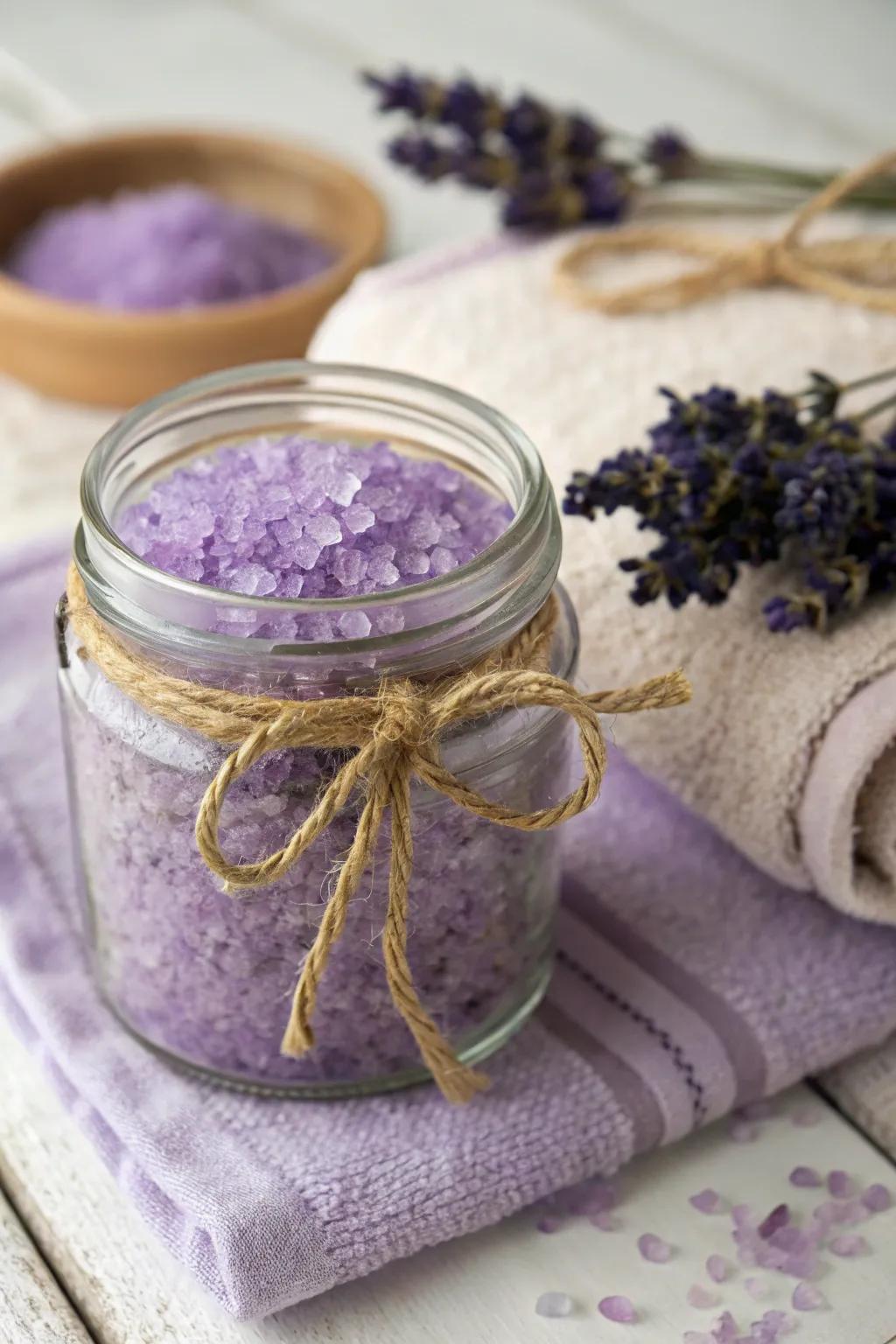 Homemade bath salts for ultimate relaxation