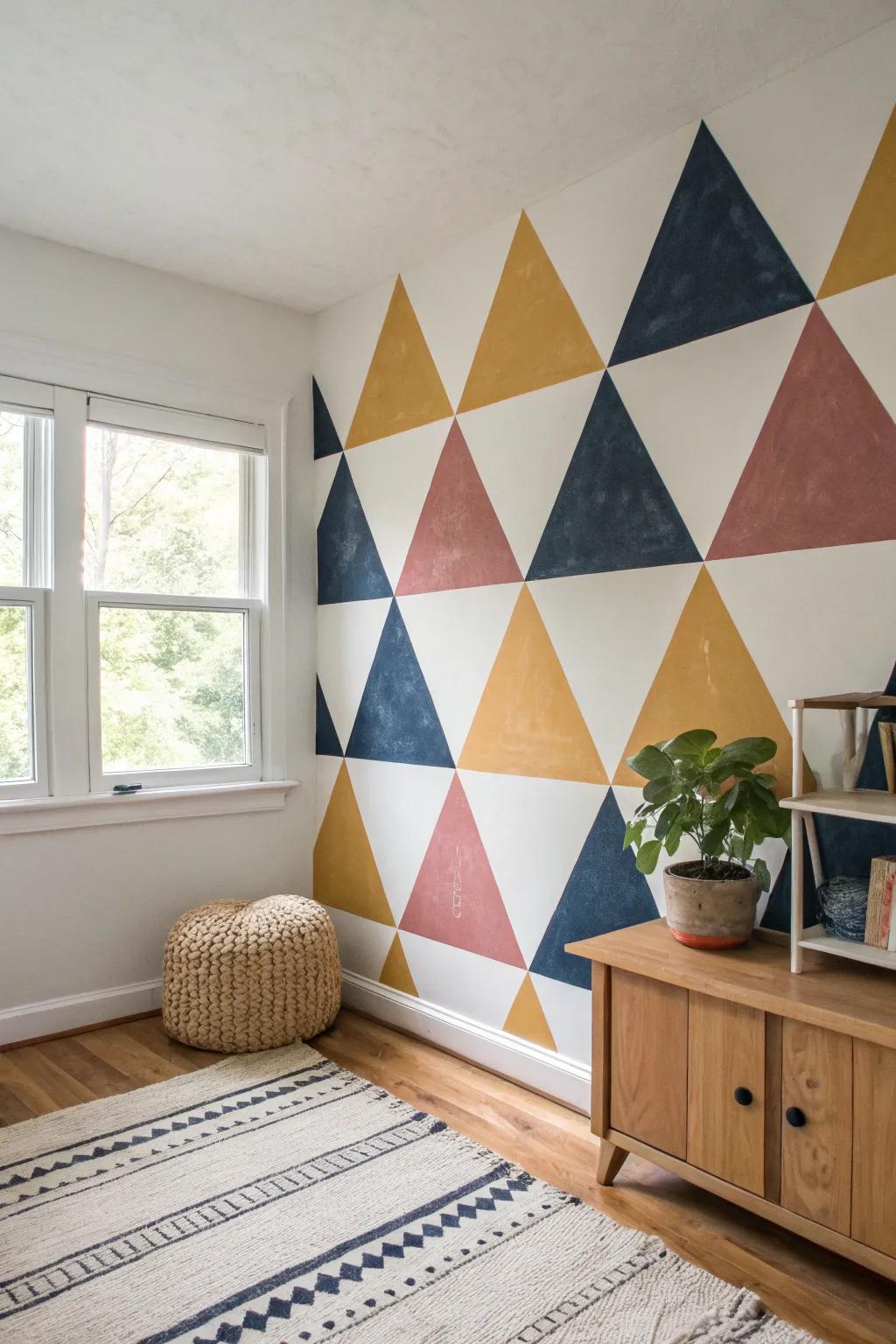 Transform your space with bold, geometric wall art that blends Scandinavian minimalism with Boho charm. 🎨✨