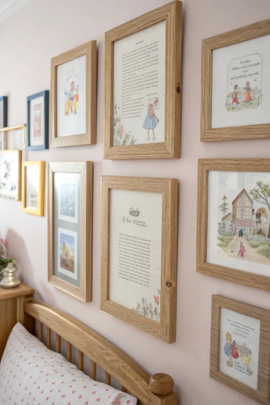 Transform your nursery with charming wall art crafted from beloved book pages. A touch of whimsy and nostalgia!
