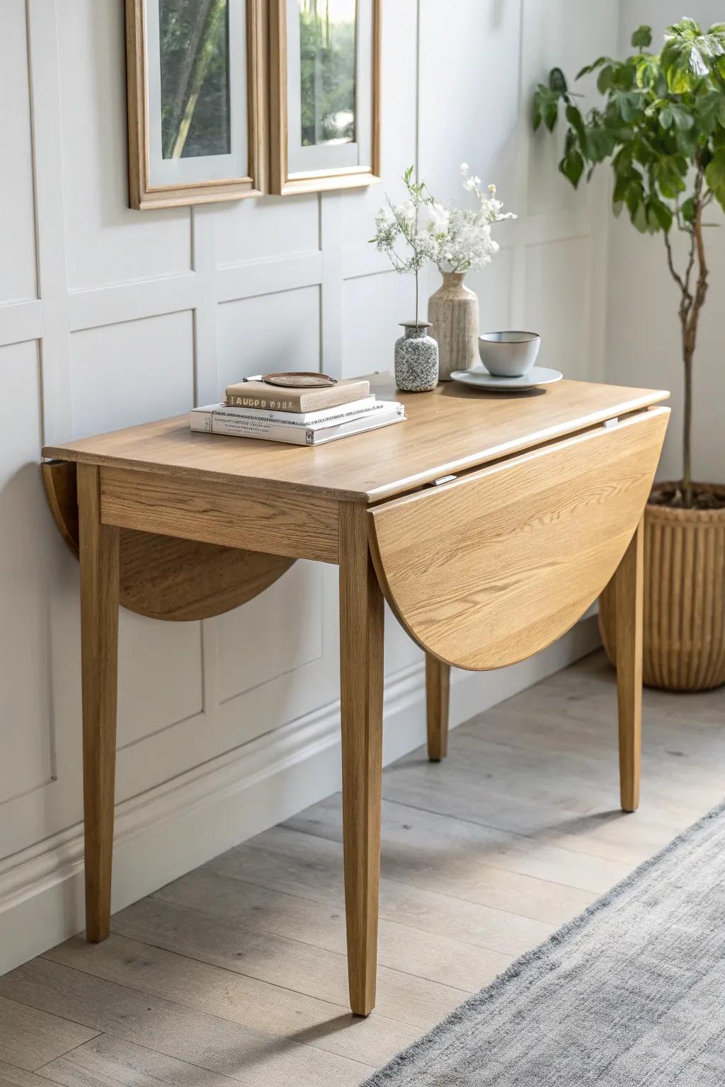 Transform your space with a touch of Scandinavian simplicity: the perfect blend of form and function. #ConvertibleConsole