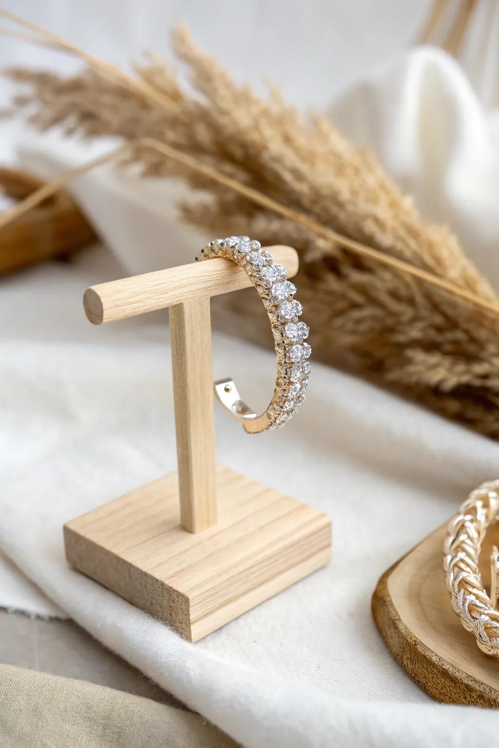 Add a touch of sparkle with this stunning ear cuff — effortlessly chic and commitment-free!