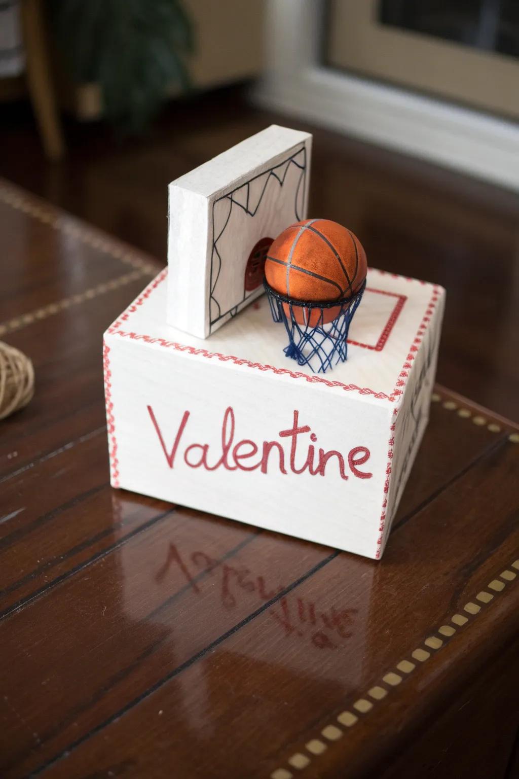 Score big with a personalized basketball Valentine box, where craftsmanship meets creativity.
