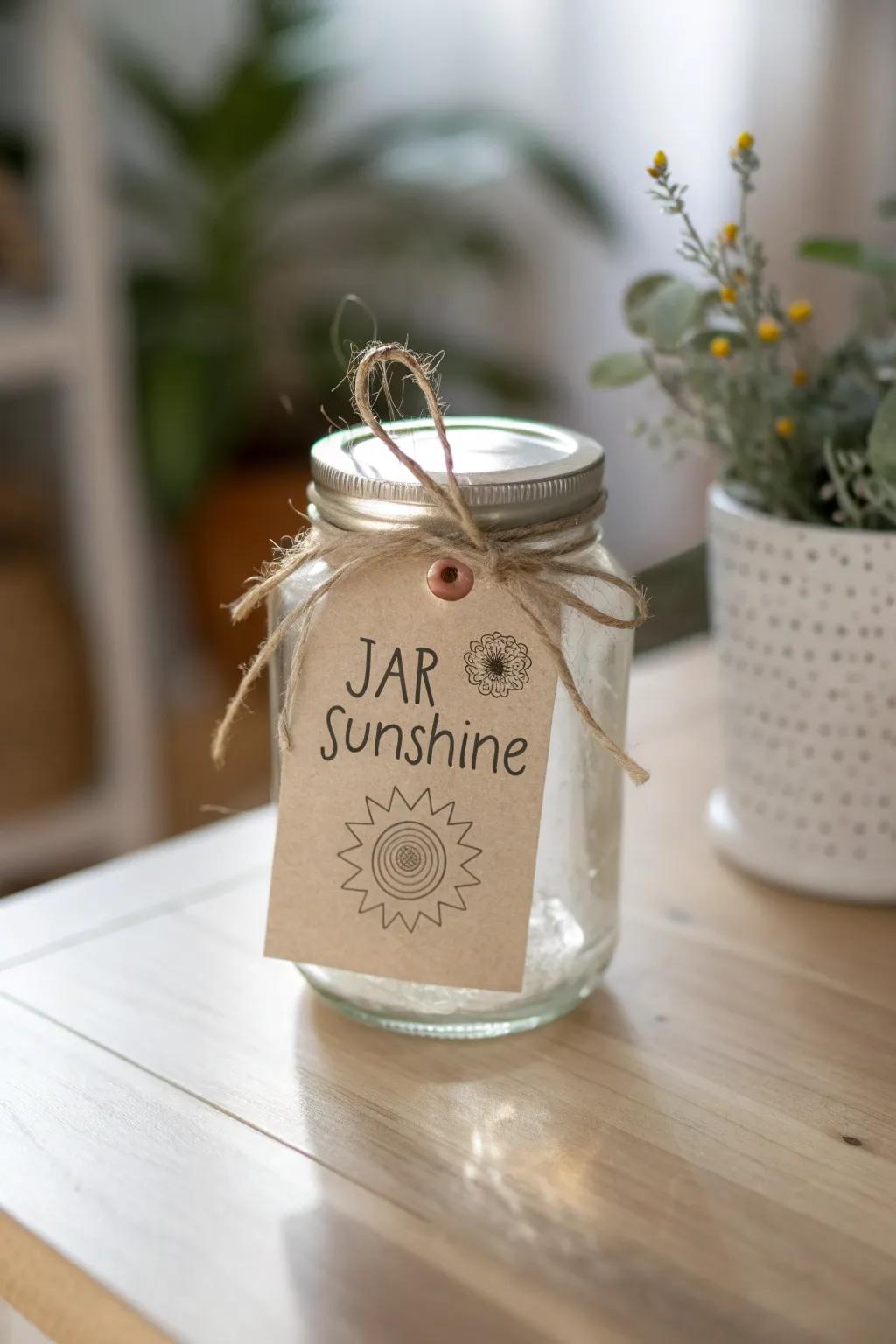 Craft your own 'Jar of Sunshine' and let its warmth brighten your day!