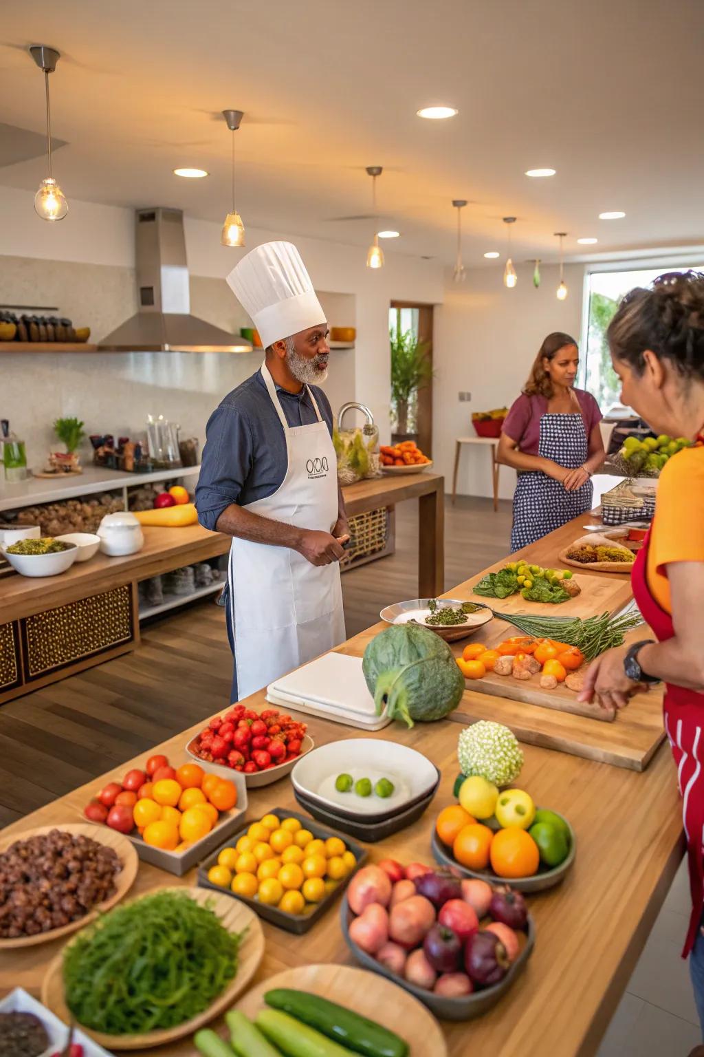 Learn to create culinary delights with a cooking class.