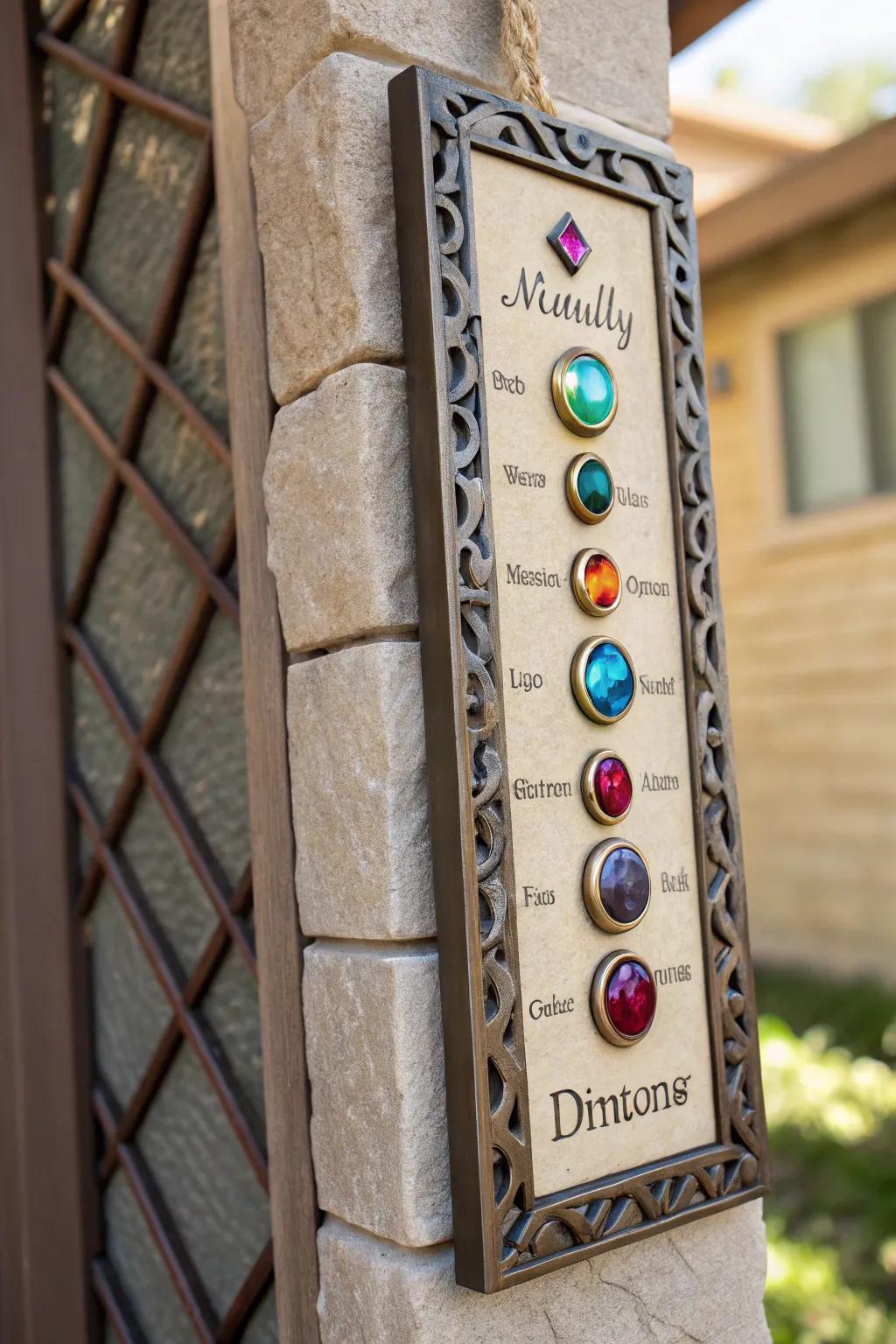 Brighten your home with a personalized birthstone plaque.