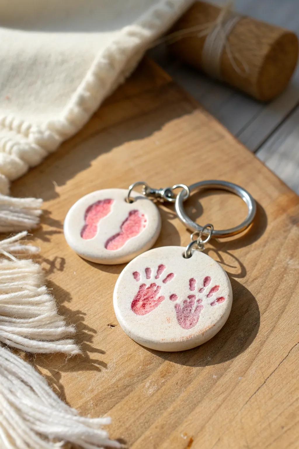 Celebrate Father's Day with a touch of love and creativity—craft a thumbprint keychain that Dad will cherish forever.