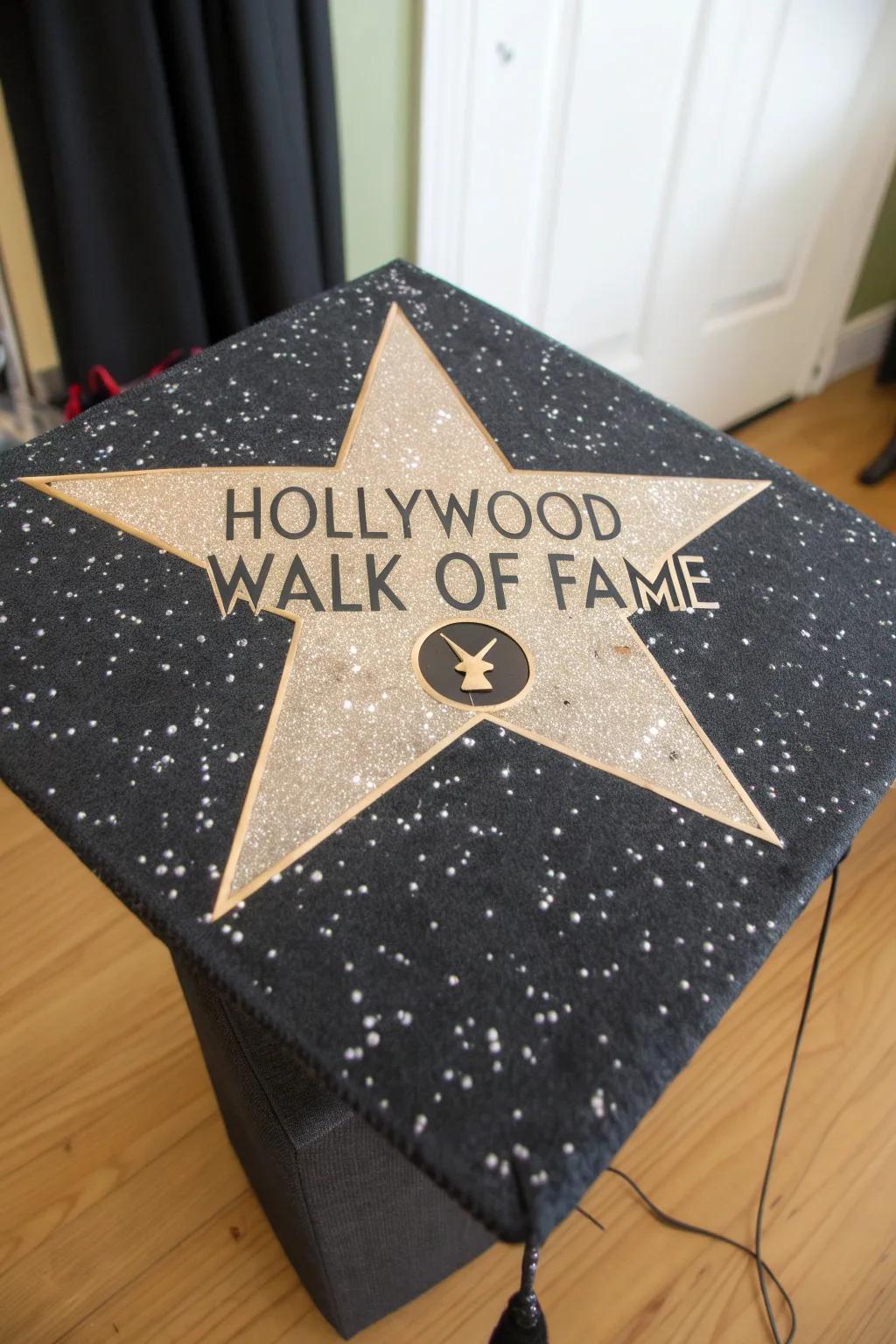Shine like a star on your big day with a Hollywood-inspired graduation cap!