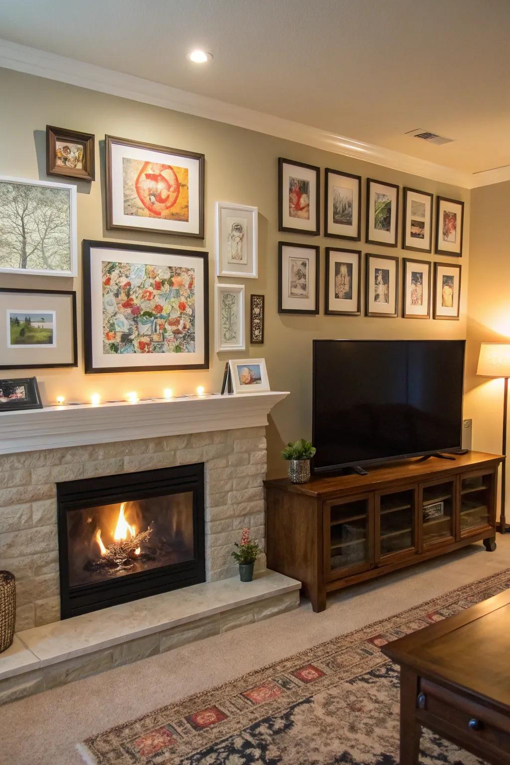 Artwork can transform your TV into a centerpiece.