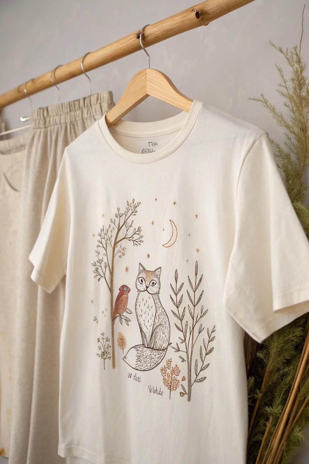 Embrace the charm of the forest with this whimsical woodland creature design, perfect for a touch of nature-inspired elegance.